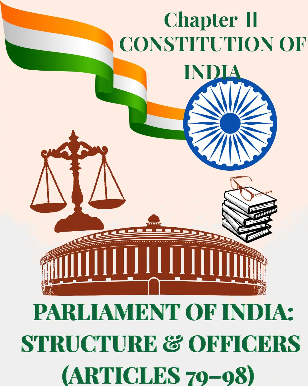 ಅದ್ಯಾಯ Ⅱ ಸಂಸತ್ತು . article 79 ರಿಂದ 98ರಲ್ಲಿ ಬರುವ ಸಂಸತ್ತಿನ ರಚನೆ ಮತ್ತು ಪಾರ್ಲಿಮೆಂಟಿನ ಅಧಿಕಾರಿಗಳು. Ultimate Guide to Parliament of India: Structure & Officers (Articles 79–98) Explained .